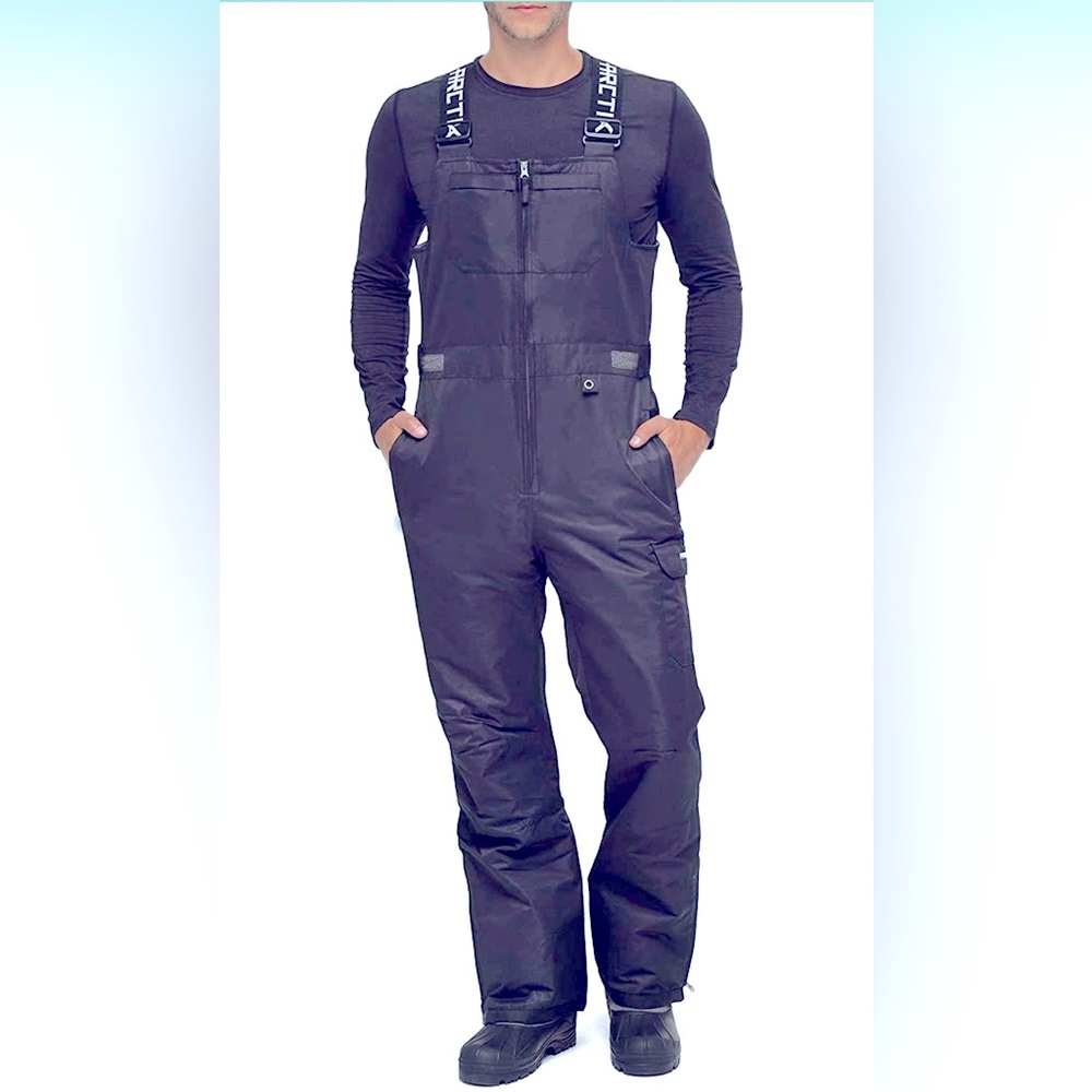 Arctix Men's Avalanche Athletic Fit Insulated Bib Overalls - Black